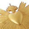Golden Large Radiant Heart