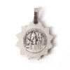 Silvered 17mm Liturgical Heart Medal