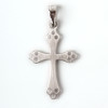 Silvered Cross Pendant 2.2 cm