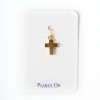 Petite Croix plate dorée 1,3 cm