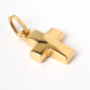 Golden Flat Cross Pendant 1,3 cm