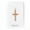 Golden Fleur-de-Lis Cross 2.3 cm