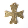 White Bronze Cross 2.5 cm