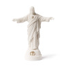 Statue du Sacré-Cœur de Jésus en albâtre doré 17 cm