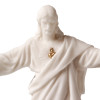 Statue of the Sacred Heart of Jesus in Gilded Alabaster, 17 cm