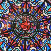 Sacred Heart Stained Glass 16 cm