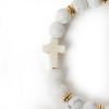 Bracelet de perles Turquoise  blanche