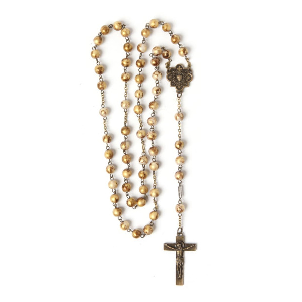 Golden Antique Sacred Heart Rosary Sacré-Cœur de Montmartre