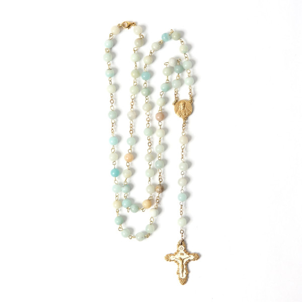 Pearl Rosary with Fine Baroque Cross.