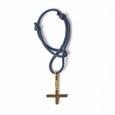 bracelet croix bleu disciple