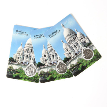 Set of 3 prayer cards for the Basilica in English.