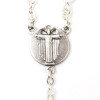 Silver White Cat's Eye Rosary