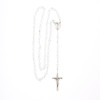 Silver White Cat's Eye Rosary