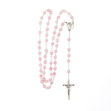 Rose silver cat's eye rosary Sacré-Coeur de Montmartre