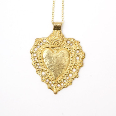 Maria Heart Necklace