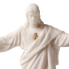 25cm Alabaster Statue - Sacred Heart of the Family with Gold Leaf Detail