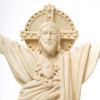 Natural Wood Christ Statue 20 cm