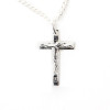 Silver Christ Cross Jewelry Set