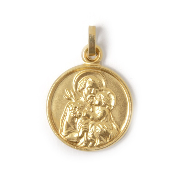 Gold Saint Joseph Medal 18mm Basilique du Sacré-Coeur