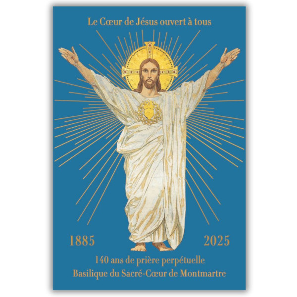 Souvenir Card adoration Sacré-Coeur de Montmartre