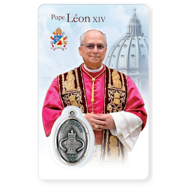Leo XIV prayer card FR