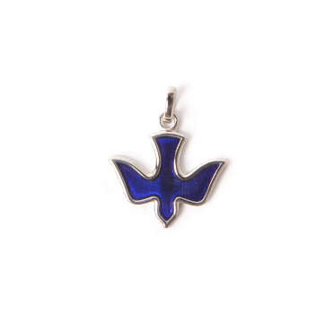 Médaille colombe argent 14mm Sacré-coeur de montmartre