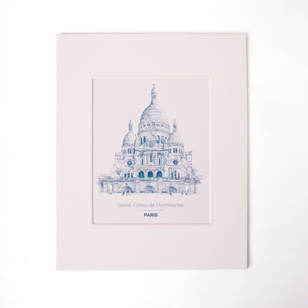 Matting frame Basilica Sacré-Coeur de Montmartre