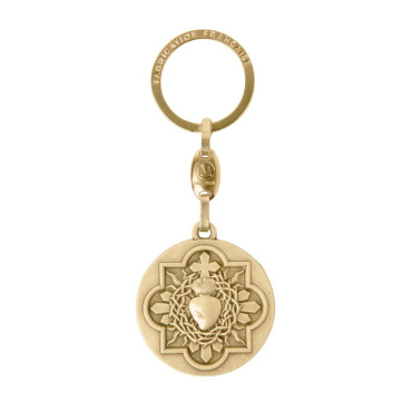 Golden Sacred Heart Keychain Sacré-Coeur de Montmartre