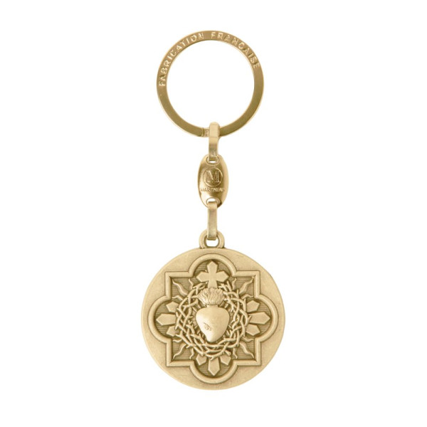 Porte clé  Cœur Sacré doré Sacré-Cœur de Montmartre