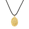 Miraculous Medal Necklace in Gold and Black Sacré-Coeur de Montmartre