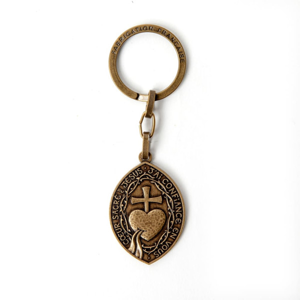 Porte clef médaillon Sacré-Cœur