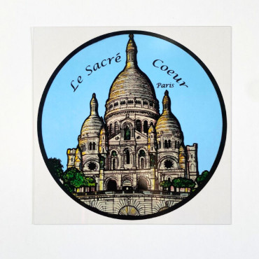 Vitrail statique 14 cm Basilique Sacré-Coeur de Montmartre