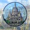 Vitrail statique 14 cm Basilique Sacré-Coeur de Montmartre