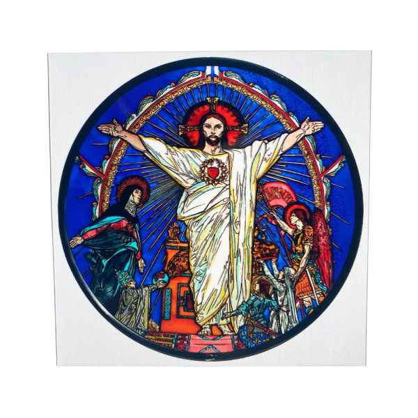 Vitrail statique 14 cm Mosaïque Sacré-Cœur de Montmartre