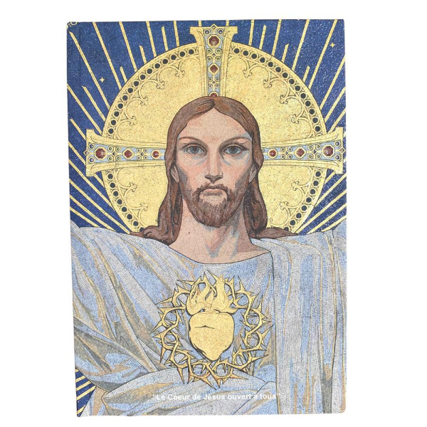 A5 hardback notebook with a mosaic of Christ Sacré-coeur de Montmartre